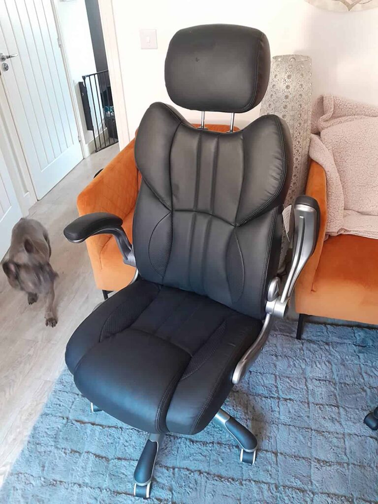 view of our purchase high back heavy duty for large person our unboxing and testing experience