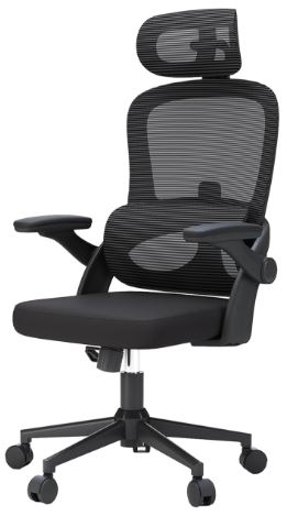 ergonomic office chair with flip up arms uk with lumbar support