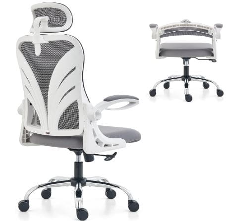 folding office chair with back support uk
