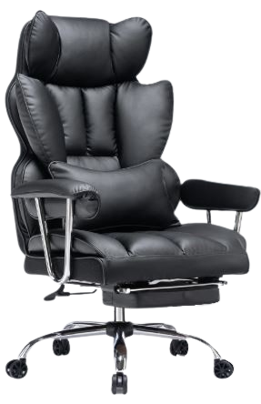 fully reclining office chair with footrest
