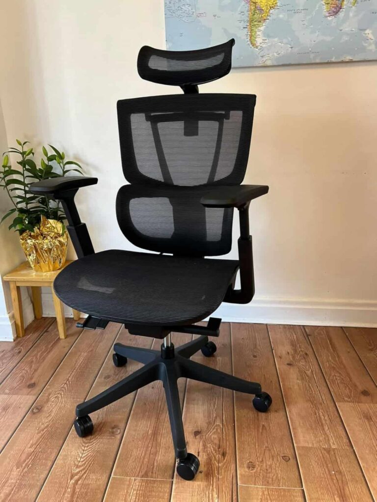 view of our own purchase testing flexispot ergox max uk– best heavy duty office chairs 200kg unboxing package arrival several weeks to months 768x1024