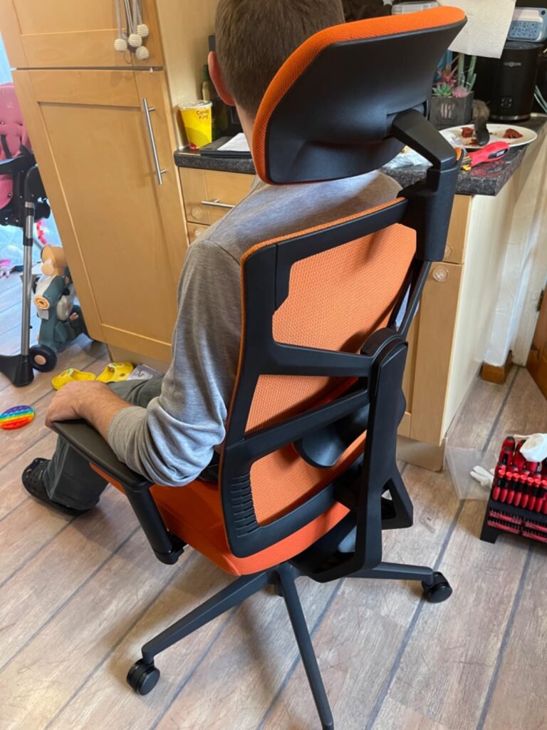 our own purchase testing view of pro ergonomic home office chair for neck and shoulder pain uk our unboxing package arrival home office for several weeks to months